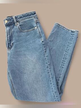 American Eagle Outfitters High-Rise Straight Leg Jeans size 6 - Light Blue